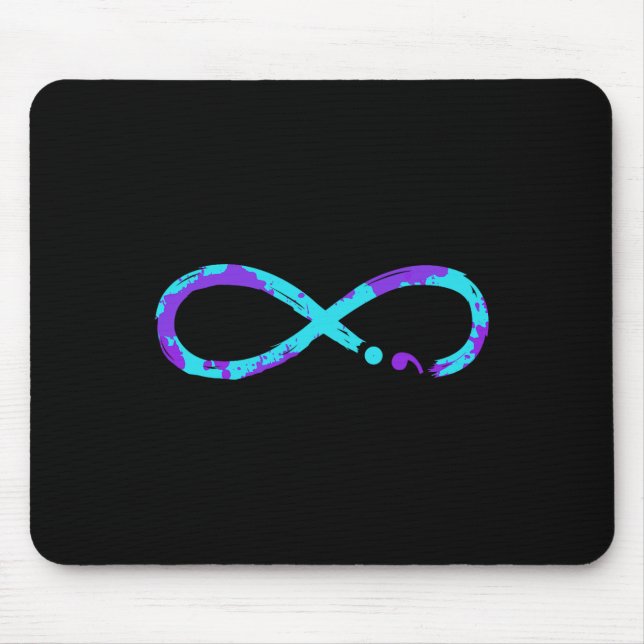 Selbstmordprävention - Bewusstseinsbildung Unendli Mousepad (Vorne)