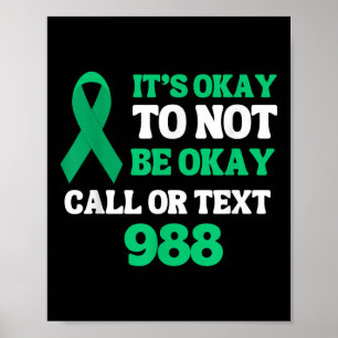 Selbstmordprävention Psychische Gesundheit 988 Hot Poster