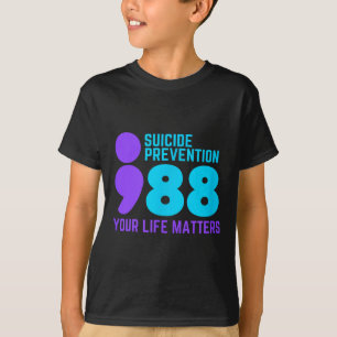 Selbstmordprävention Semikolon Psychische Gesundhe T-Shirt