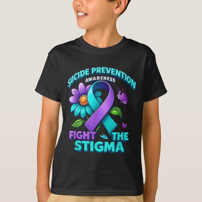 Selbstmordprävention Unterstützen Stigma bekämpfen T-Shirt (Vorderseite)