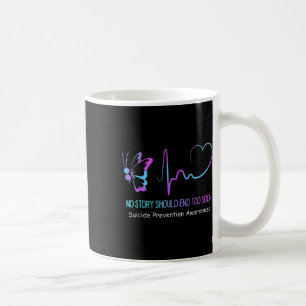 Selbstmordpräventions-Bewusstsein Semikolon Schmet Kaffeetasse