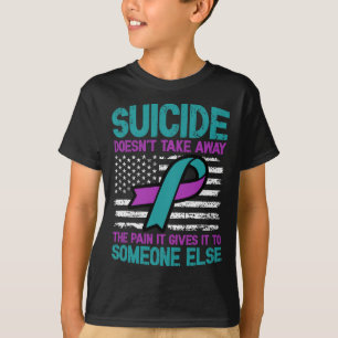 Selbstmordpräventions-Bewusstseins-Schleife Psychi T-Shirt