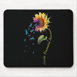 Selbstmordpräventions-Bewusstseins-Sonnenblume Mousepad