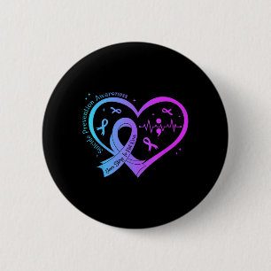 Selbstmordpräventions-Bewusstseinsmonat Herz Türki Button