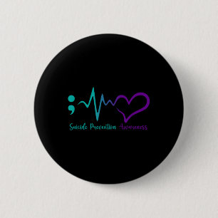 Selbstmordpräventions-Bewusstseinsmonat Semikolon Button