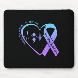 Selbstmordpräventions-Bewusstseinsmonat Türkis &am Mousepad