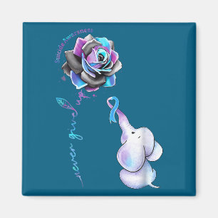 Selbstmordpräventions-Bewusstseinsmonats-Blumen-El Magnet