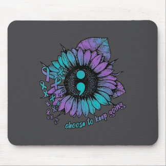 Selbstmordpräventions-Bewusstseinsshirt Wähle zu b Mousepad