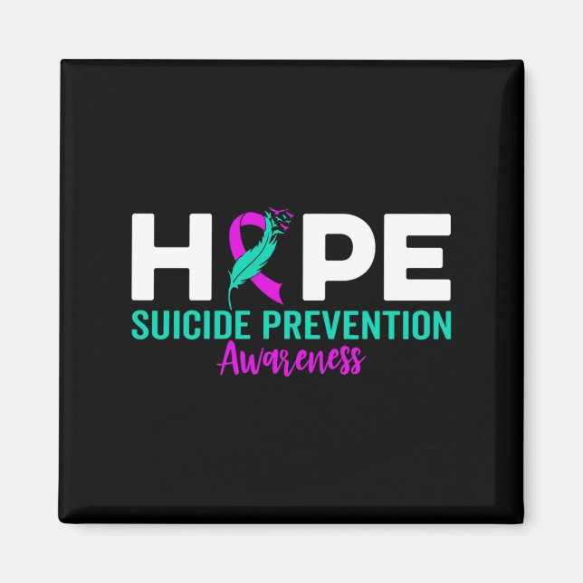 Selbstmordpräventions-Schleife Depression Selbstmo Magnet (Vorne)