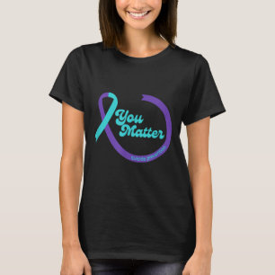Selbstmordpräventions-Schleife Psychische Gesundhe T-Shirt