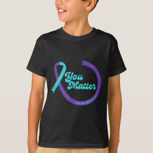 Selbstmordpräventions-Schleife Psychische Gesundhe T-Shirt