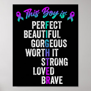 Selbstmordpräventions-Woche Motivations-Inschrift Poster