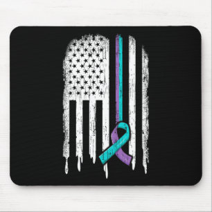Selbstmordpräventionsbewusstsein Amerikanisches Fl Mousepad