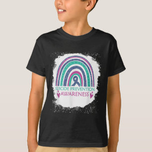 Selbstmordpräventionsbewusstsein Bleach Regenbogen T-Shirt