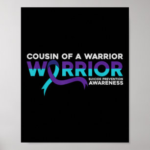 Selbstmordpräventionsbewusstsein Cousin eines Krie Poster