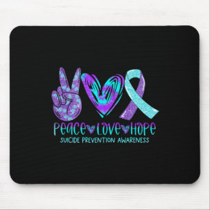 Selbstmordpräventionsbewusstsein Frieden Liebe Hof Mousepad