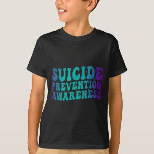 Selbstmordpräventionsbewusstsein Groovy Türkis Lil T-Shirt