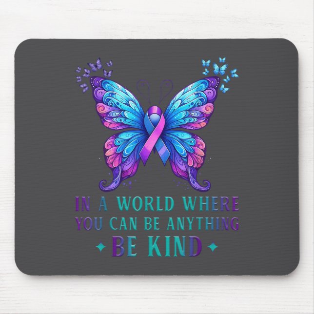 Selbstmordpräventionsbewusstsein In Einer Welt Sei Mousepad (Vorne)