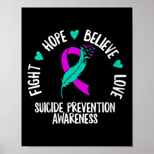 Selbstmordpräventionsbewusstsein Psychische Gesund Poster