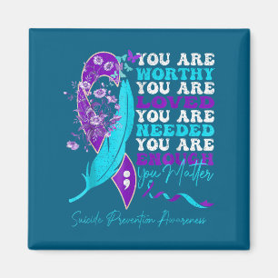 Selbstmordpräventionsbewusstsein Sitive Motivation Magnet
