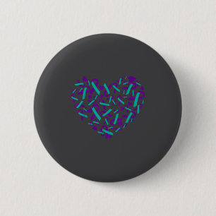 Selbstmordpräventionsbewusstsein Türkis & Lila Ban Button