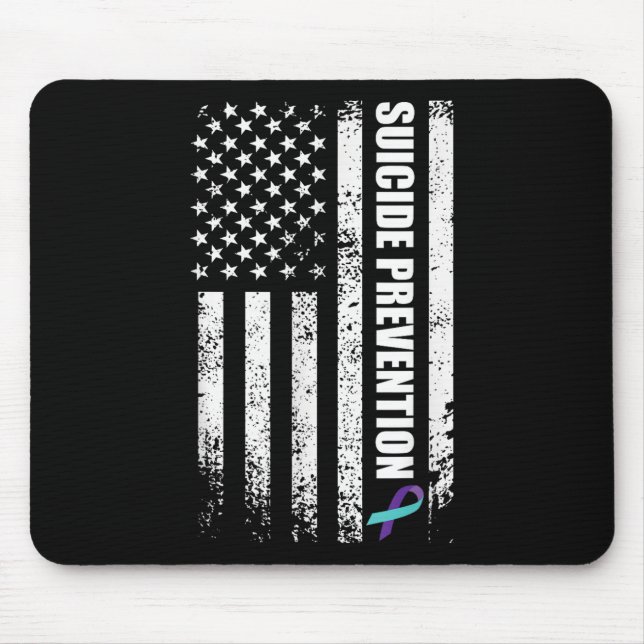 Selbstmordpräventionsbewusstsein Verhindere Selbst Mousepad (Vorne)