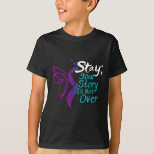 Selbstmordpräventionsshirt Bewusstsein Semikolon B T-Shirt