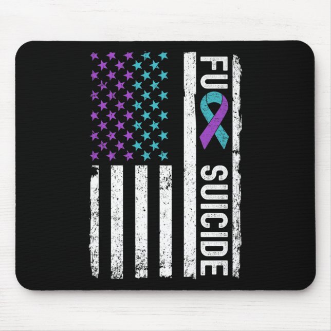 Selbstmordpräventionswoche Bewusstseinsmonat Ameri Mousepad (Vorne)