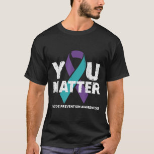 Selbstmordverhütungs-Shirts Selbstmordbewusstsein T-Shirt