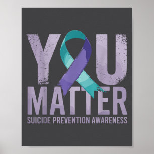 Selbstmordverhütungsshirt Selbstmordbewusstsein  Poster