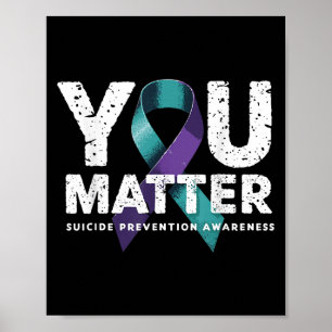Selbstmordverhütungsshirt Selbstmordbewusstsein Poster