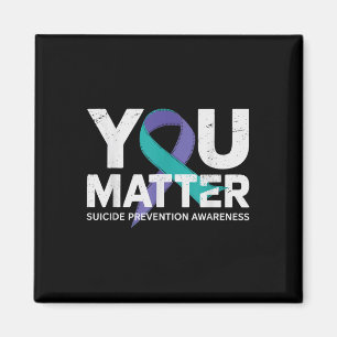 Selbstmordverhütungsshirt Selbstmordbewusstsein T- Magnet