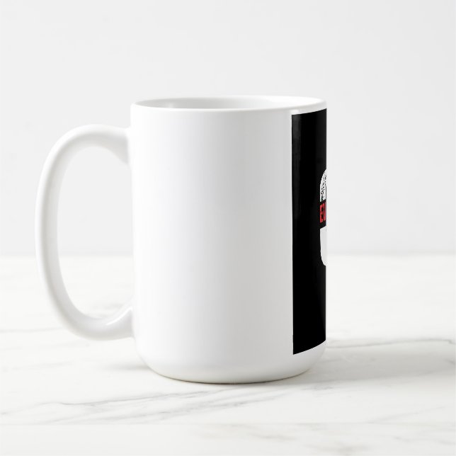 Selbstmotivations-T-Shirt  Kaffeetasse (Links)