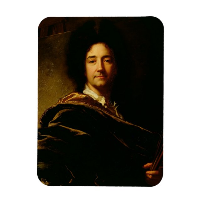 Selbstportrait, 1716 (Öl auf Leinwand) Magnet (Vertikal)