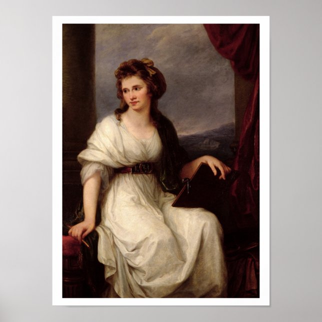 Selbstportrait, 1787 (Öl auf Leinwand) Poster (Vorne)