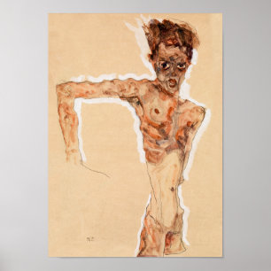 Selbstportrait (1911) Egon Schiele Poster