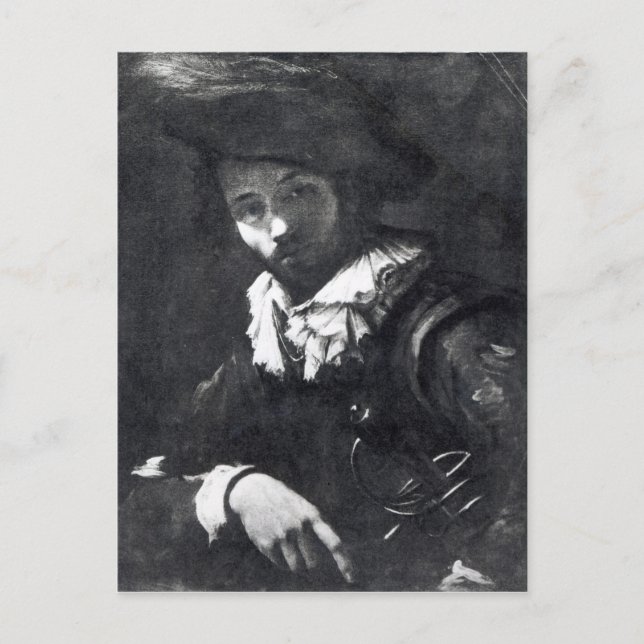 Selbstportrait 2 postkarte (Vorderseite)