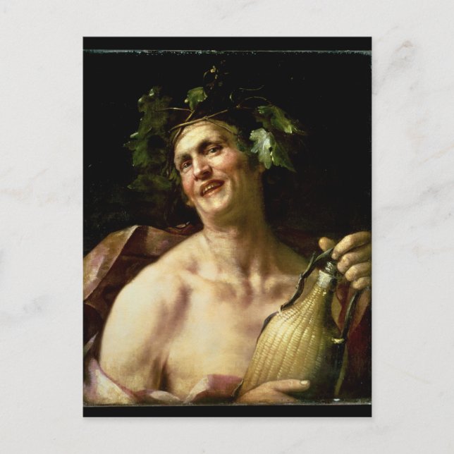 Selbstportrait als Bacchus Postkarte (Vorderseite)