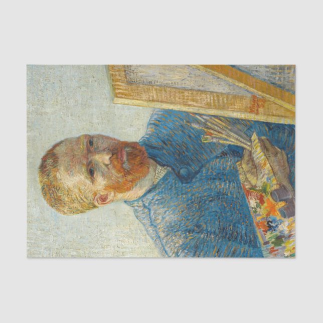 Selbstportrait als Maler von Vincent Van Gogh Seidenpapier (Vorderseite)