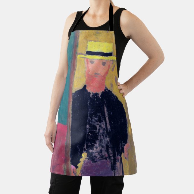 Selbstportrait (Bartter Mann), Edouard Vuillard Schürze (InSitu)