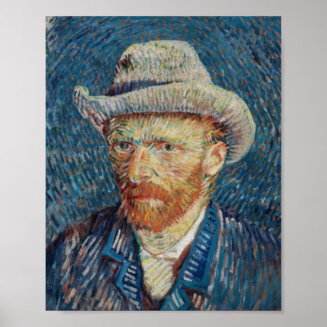 Selbstportrait de Van Gogh Poster (Vorne)
