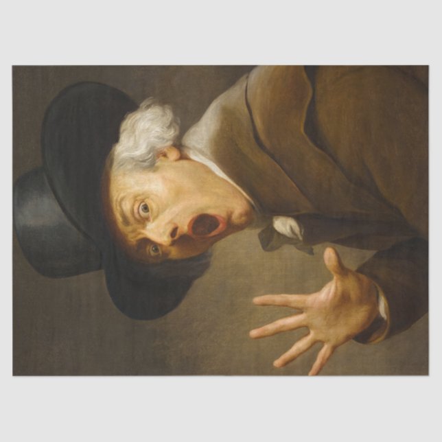 Selbstportrait, Die Überraschung von Joseph Ducreu Seidenpapier (Vorderseite)