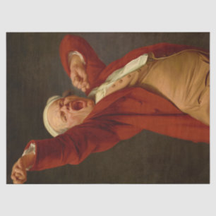 Selbstportrait, Gähnen von Joseph Ducreux Seidenpapier