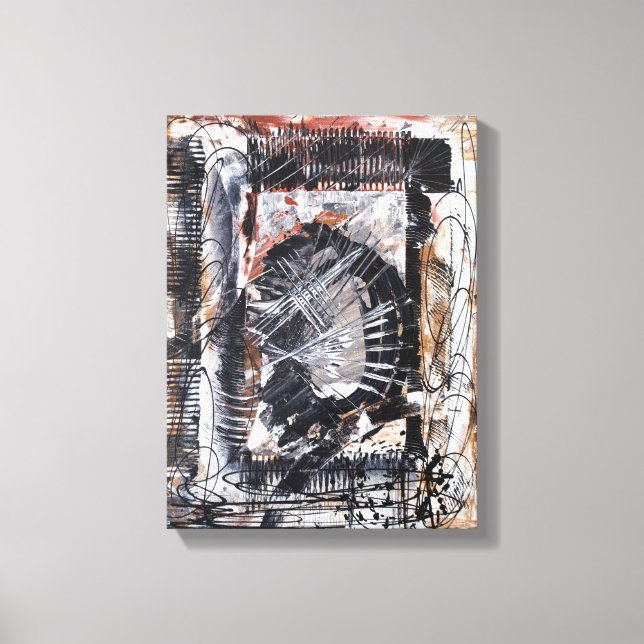 Selbstportrait-gepackte Leinwand (Vorderseite)