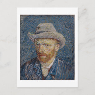 Selbstportrait Gray Felt Hat, Van Gogh Fine Art Postkarte