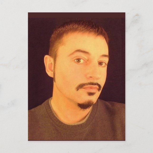 Selbstportrait im Alter von 53 1/2 Postkarte (Vorderseite)