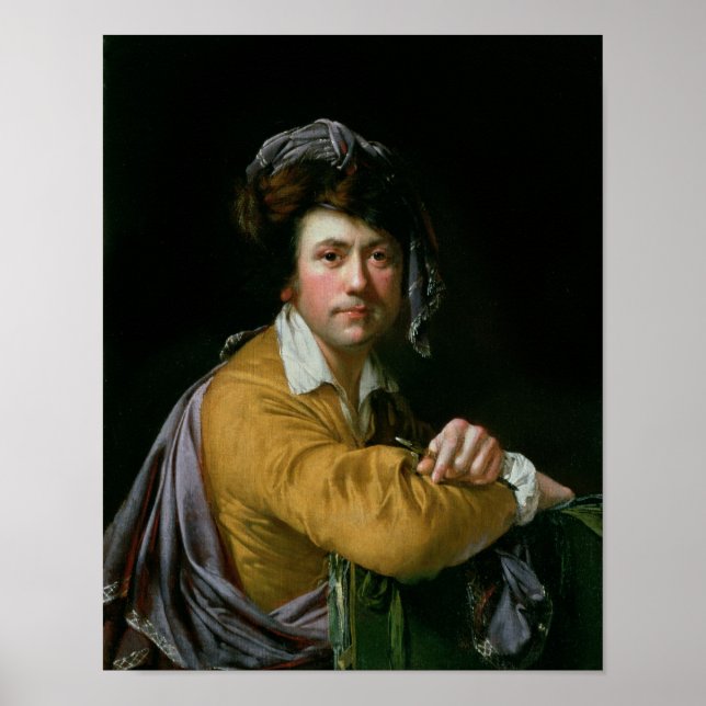 Selbstportrait im Alter von ca. 40 Jahren, c.1772- Poster (Vorne)