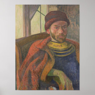 Selbstportrait in Bretonischer Kostüme, c.1889 Poster