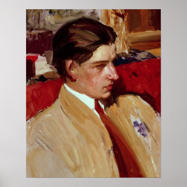 Selbstportrait in Profil Poster (Vorne)