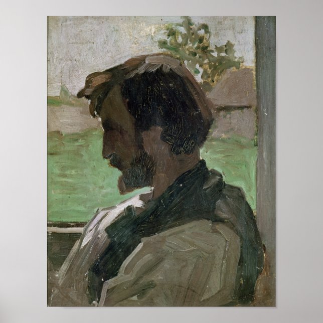 Selbstportrait in Saint-Saveur, 1868 Poster (Vorne)